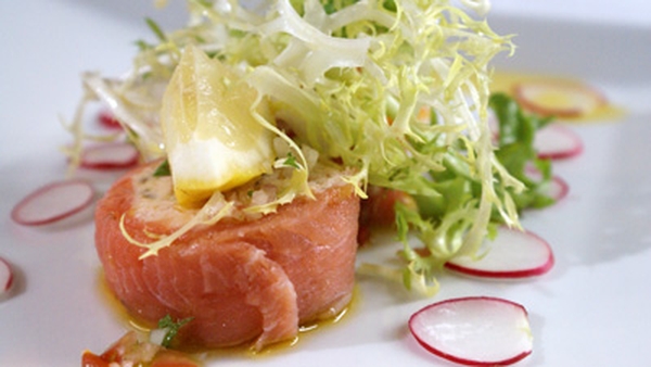 Organic Smoked Salmon with Salmon Mousse