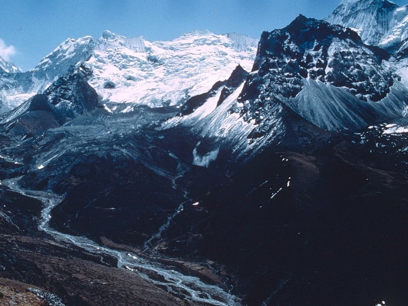Nepal - Helicopters commonly used because of the terrain