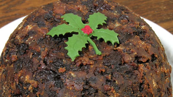 Christmas pudding creme brulee