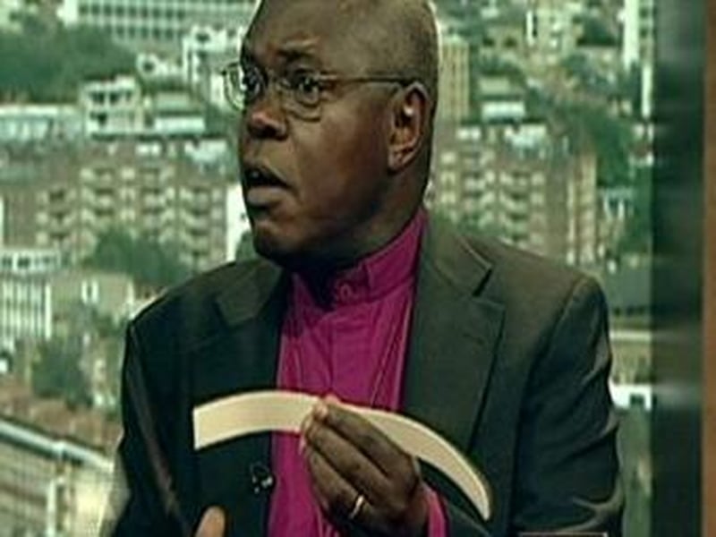 John Sentamu - Archbishop cuts collar in Mugabe protest