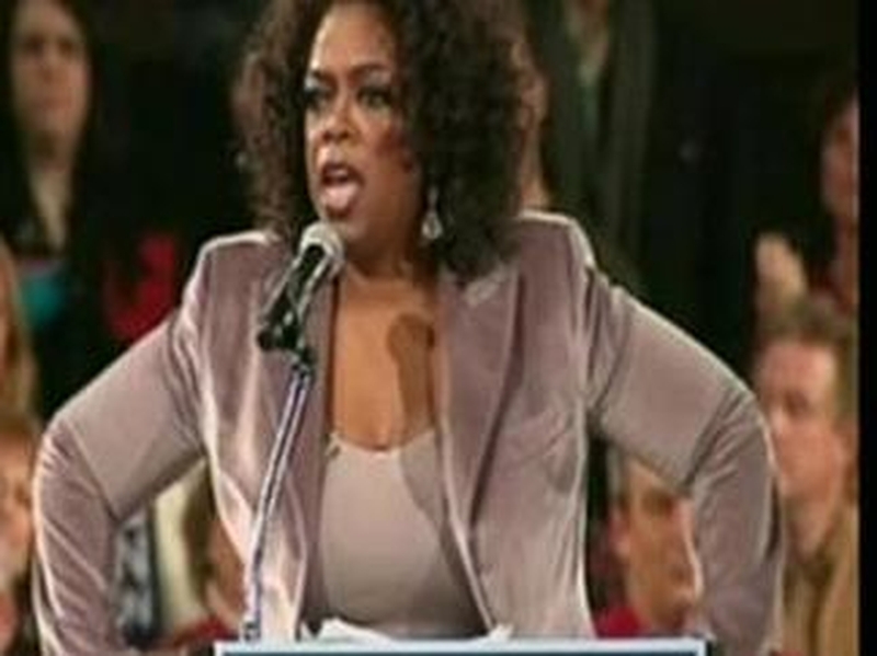 Oprah Winfrey - Obama campaign backed by Ms Winfrey