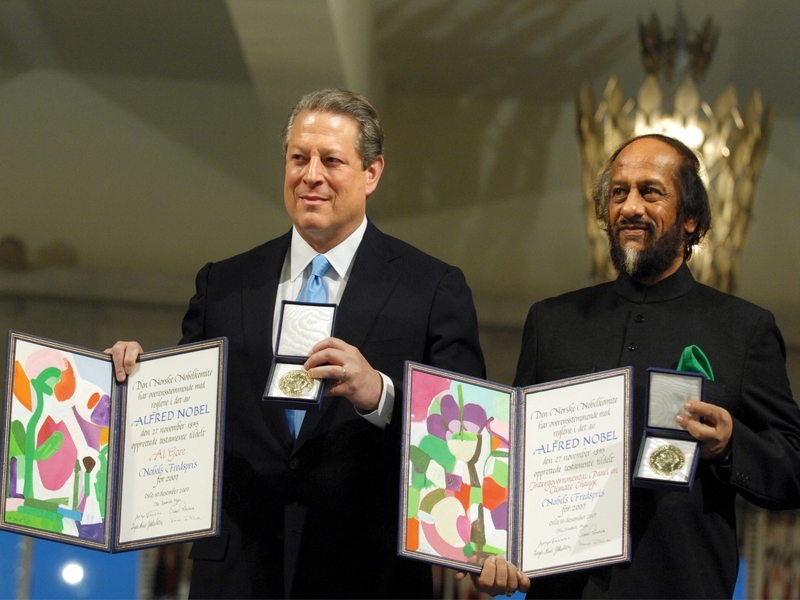 Gore &amp; Pachauri - Climate change work recognised
