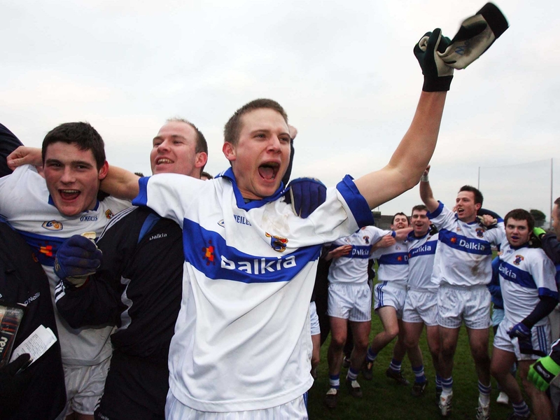 St Vincent's players celebrate their success