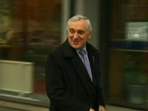 Bertie Ahern - Support for FF is up one point