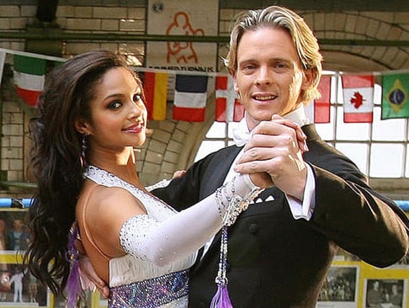 Alesha Dixon with her dance partner Matthew Cutler