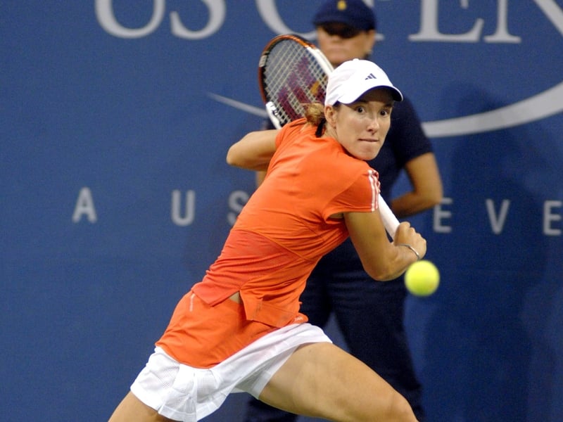 Justine Henin struggled to seal her place in the third round