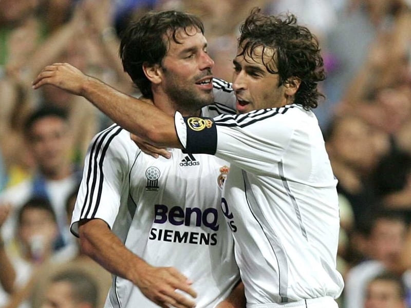 Raul and Ruud van Nistelrooy were on target at the Berbabeu last night
