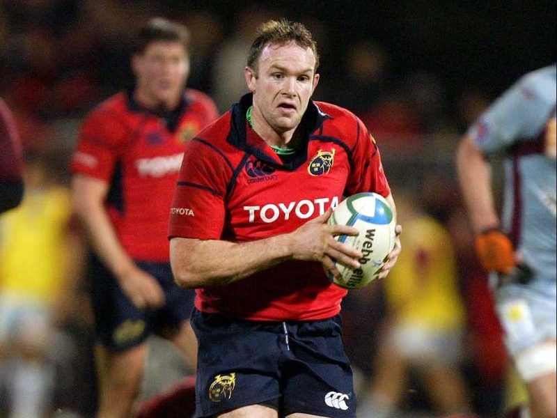 John Kelly has given ten years service to Munster