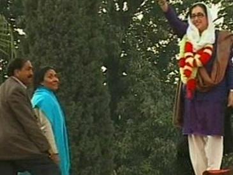Benazir Bhutto - At the election rally before she was shot