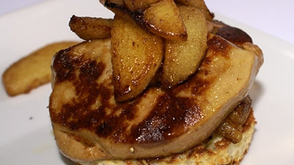 Seared Foie Gras, Caramelised Apple and Toasted Br