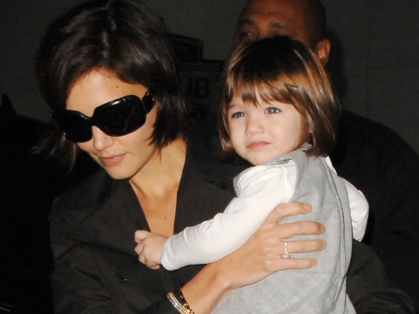 Holmes with her daughter Suri