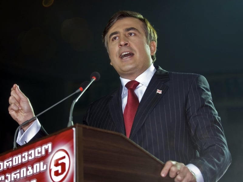 Mikheil Saakashvili - Disputed poll
