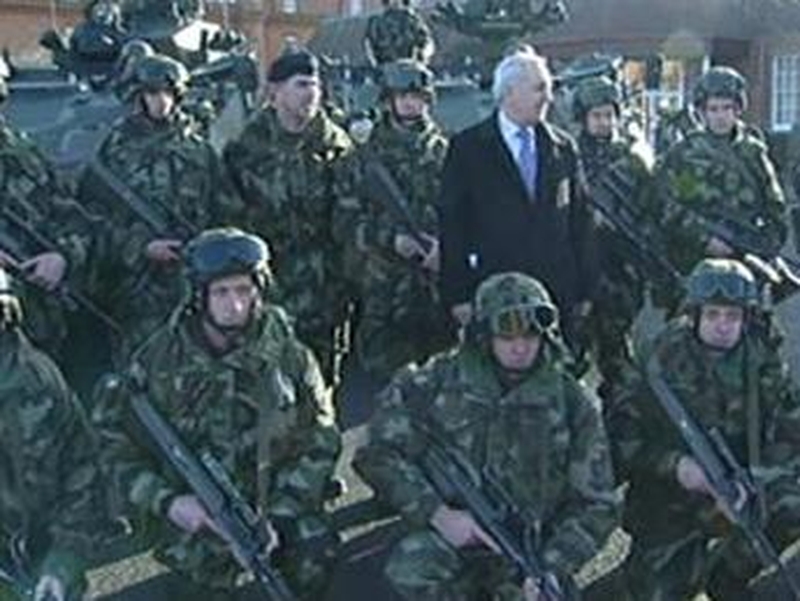 Bertie Ahern and Irish troops - Taoiseach said mission would be very challenging