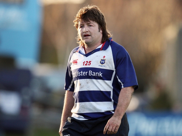 Shane Byrne scored one of Blackrock's five tries