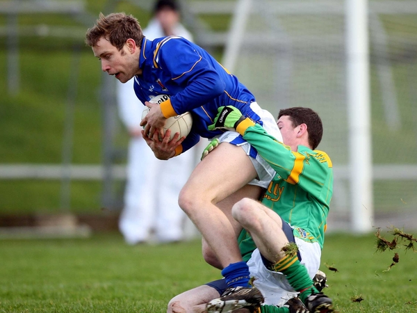 Longford's Brian Kavanagh (l) was a constant thorn in Meath's side