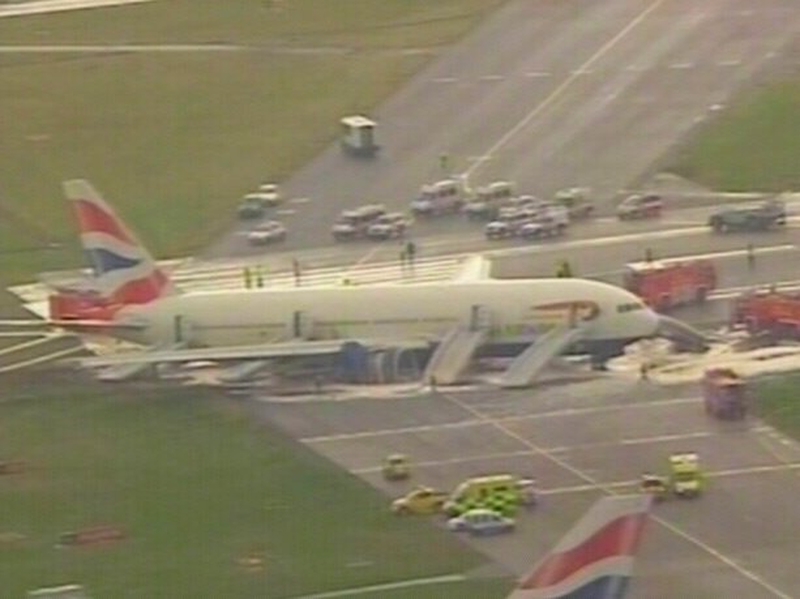 Heathrow Airport - Initial report on crash-landing