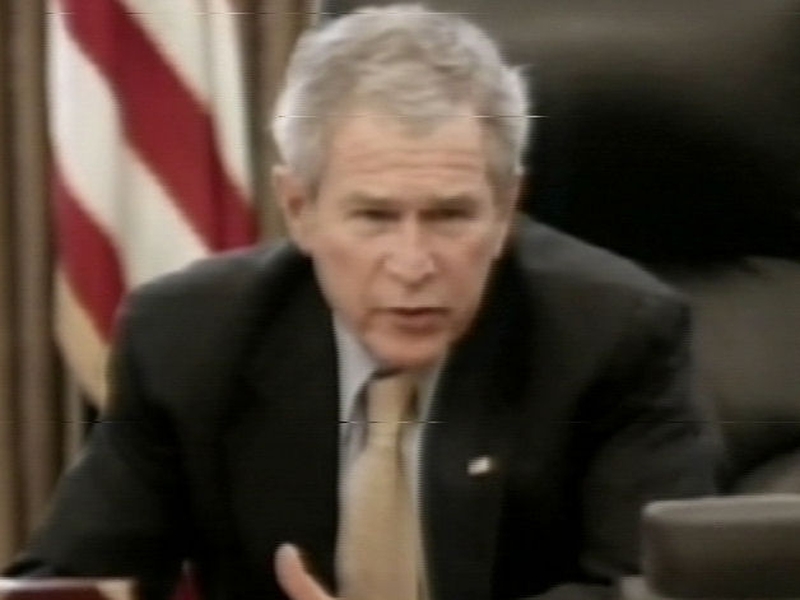 George W Bush - US economy not in recession