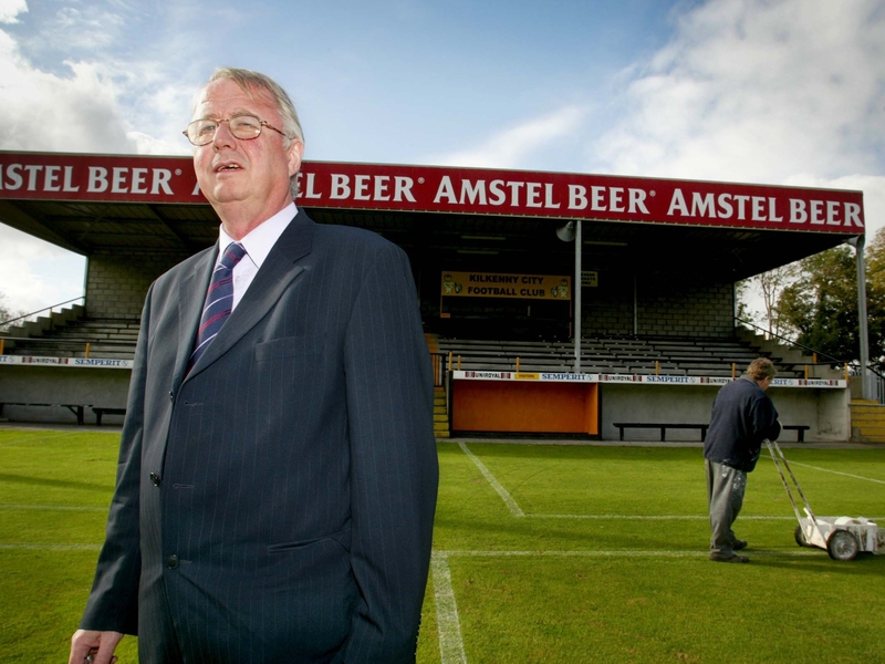 Kilkenny City chairman Jim Rhatigan pictured at Buckley Park in 2003