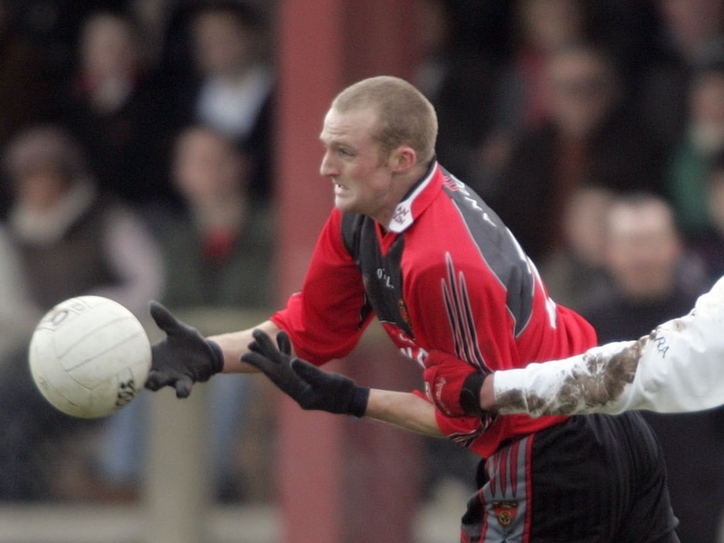 Kevin McGuigan scored the only goal in Newry