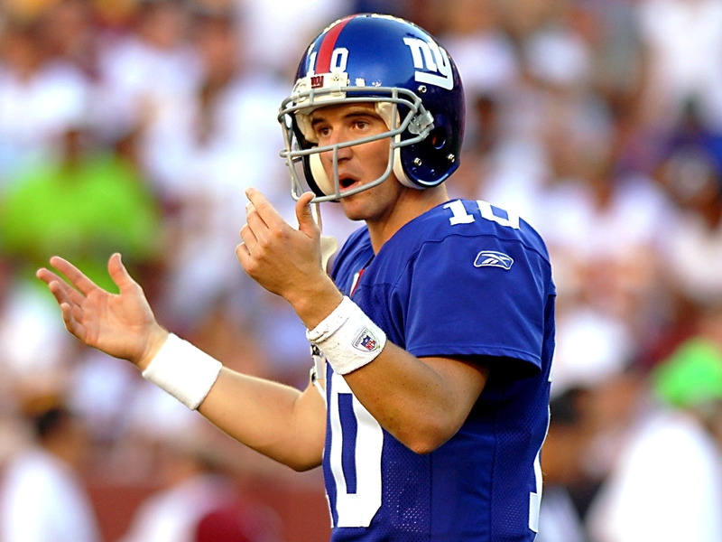 Eli Manning picked up the game's MVP award for his performance