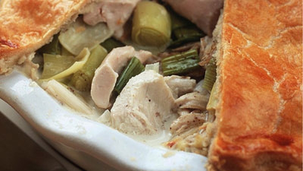 Chicken, Leek and Blue Cheese Pie