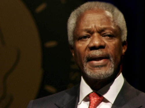Kofi Annan - Addresses conference on world hunger