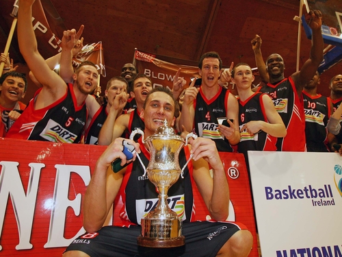 Killester celebrate their national cup title