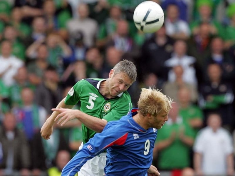 Stephen Craigan was denied twice by the woodwork in Tirana