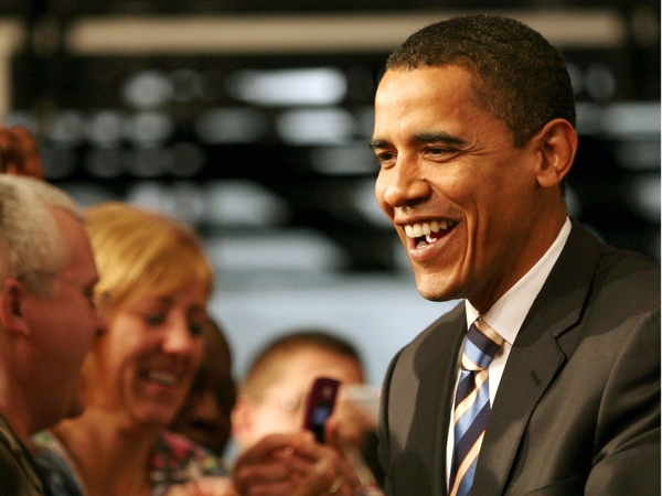 Barack Obama - Hat-trick for Illinois senator