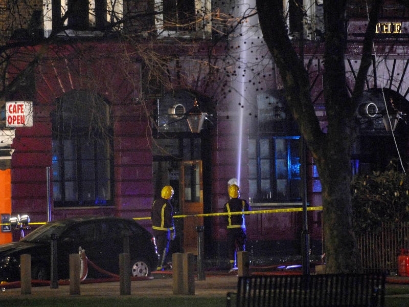 Camden - Firefighters at Hawley Arms Pub