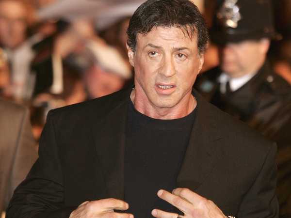 Stallone - In London last night for Rambo premiere