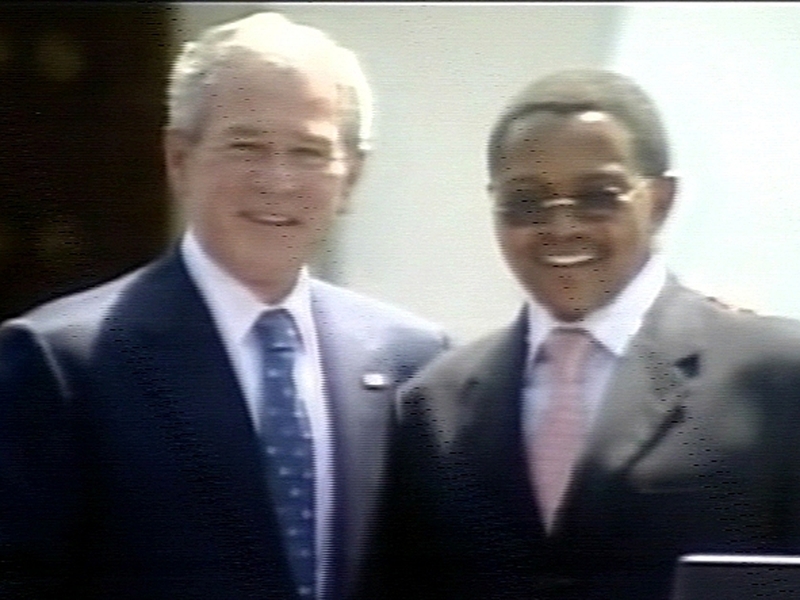 Bush &amp; Kikwete - US and Tanzanian leaders meet