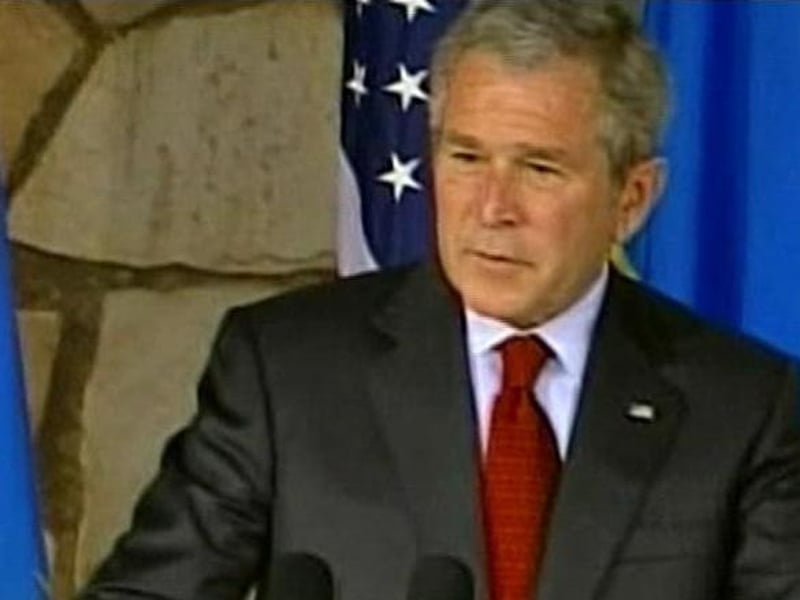 George W Bush - Attending NATO summit