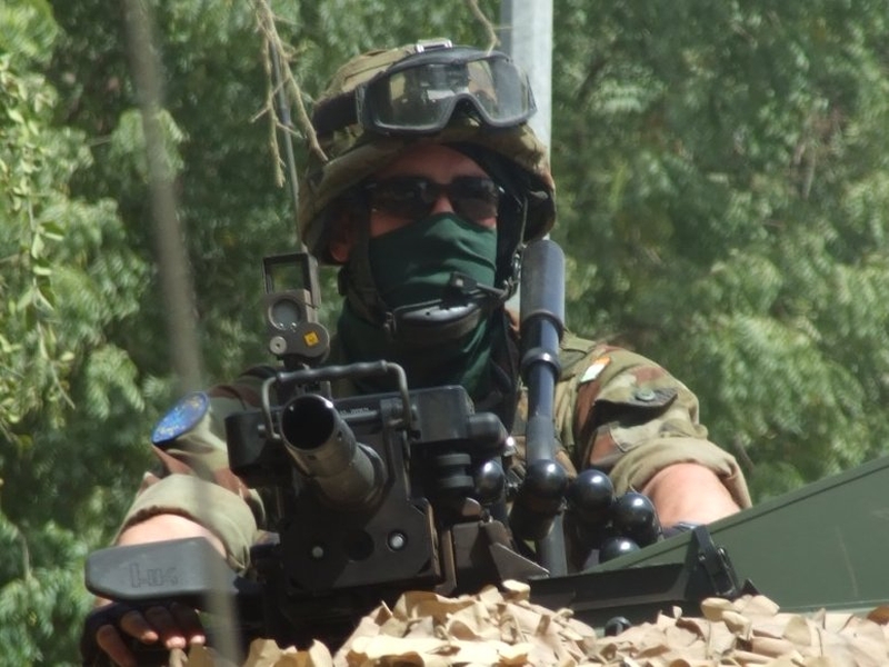 Chad - Irish Rangers in position