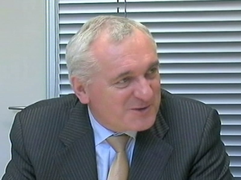 Bertie Ahern - Support for Fianna Fáil drops