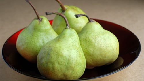 Poached Burgundy Pears with Pear Parfait and Sorbet: Kevin Thornton