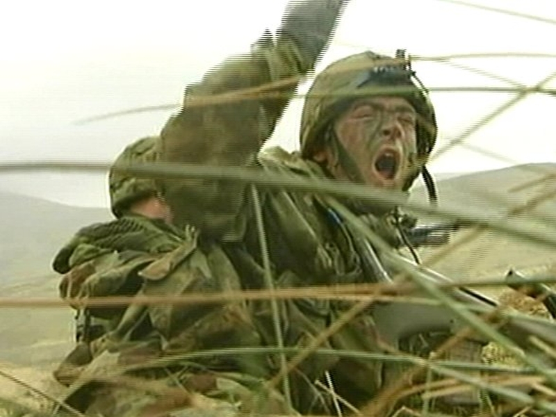 Wicklow - Army reserves train