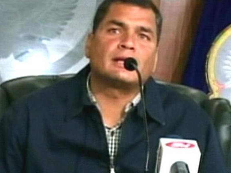 Rafael Correa - Colombia violating Ecuador's sovereignty