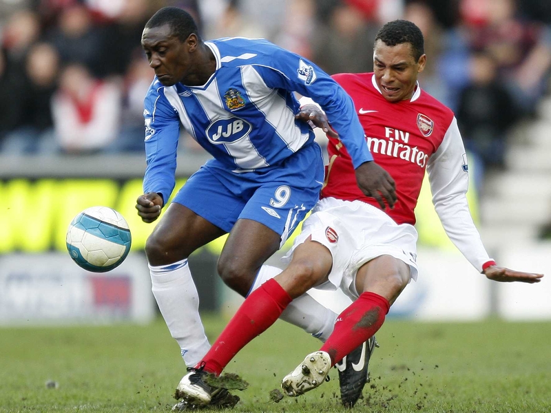 Emile Heskey grabbed a crucial goal for Wigan