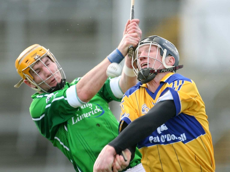 Paudie O'Dwyer comes under pressure from Clare's Niall Gilligan