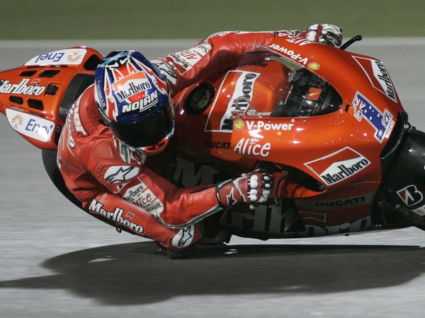 Casey Stoner will start the German grand prix from pole position
