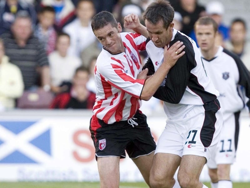 Derry City faced Gretna in the UEFA Cup, but those heady days are long behind the Scottish side