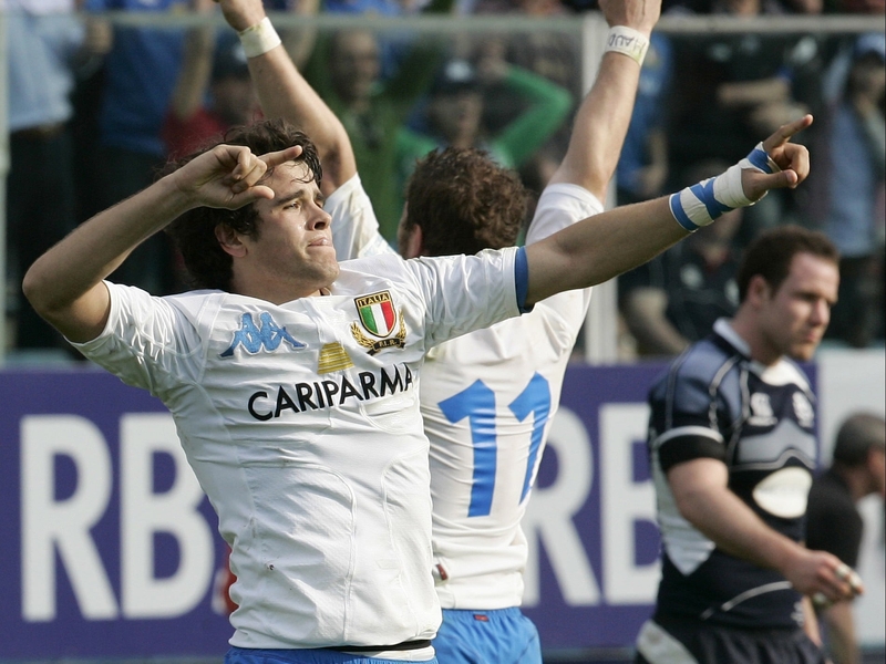 Andrea Marcato scored two penalties and a drop goal for the Azzurri