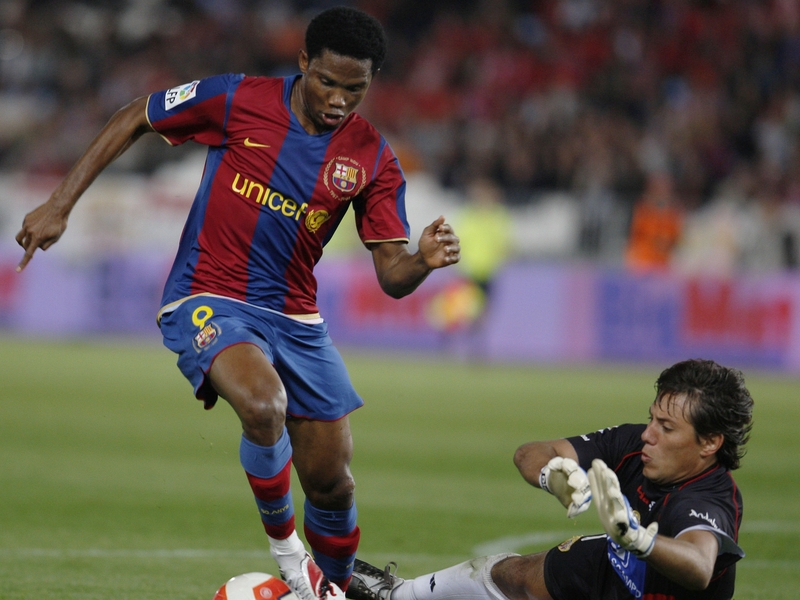 Samuel Eto'o is likely to stay at the Nou Camp