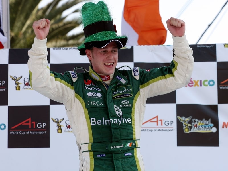 Adam Carroll celebrated St Patrick's Day in style