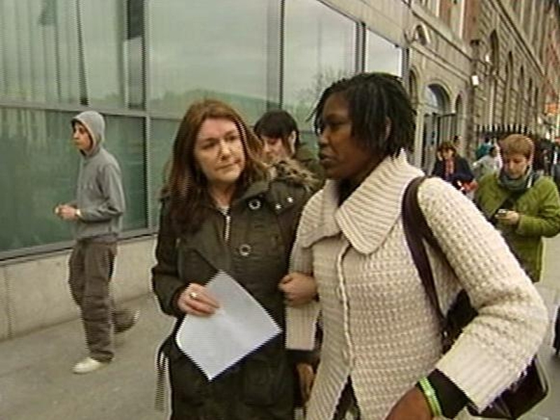 Pamela Izevbekhai - At the garda immigration bureau yesterday