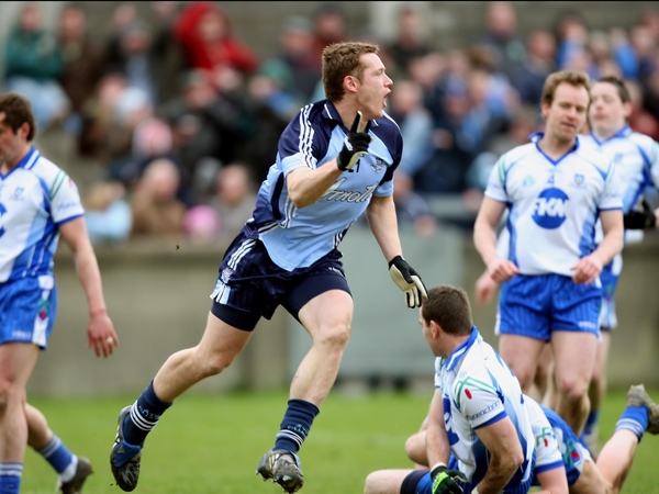 Paul Flynn celebrates his goal at Parnell Park