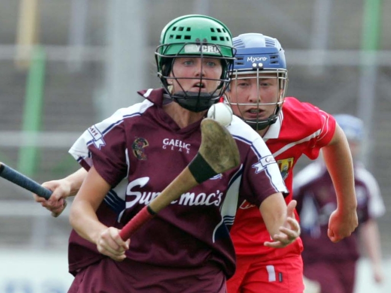 Veronica Curtin in action for Galway