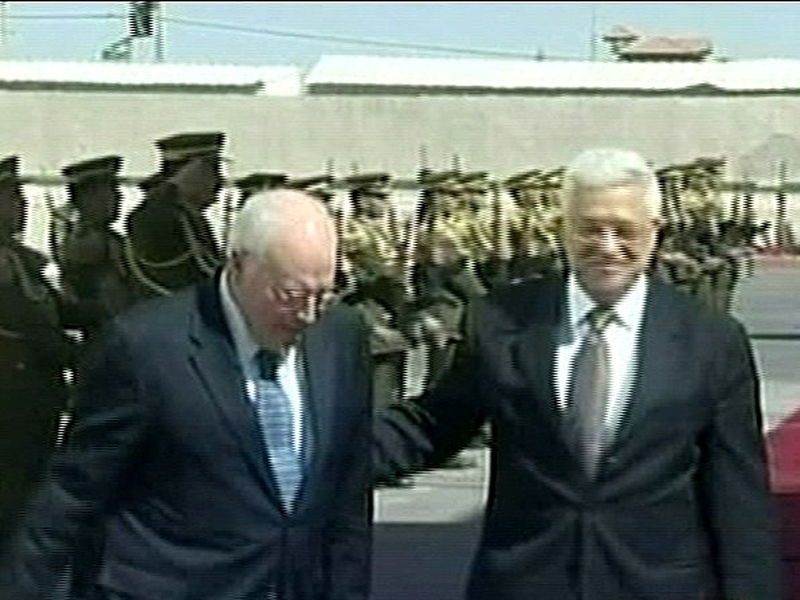 Cheney &amp; Abbas - Warnings over violence