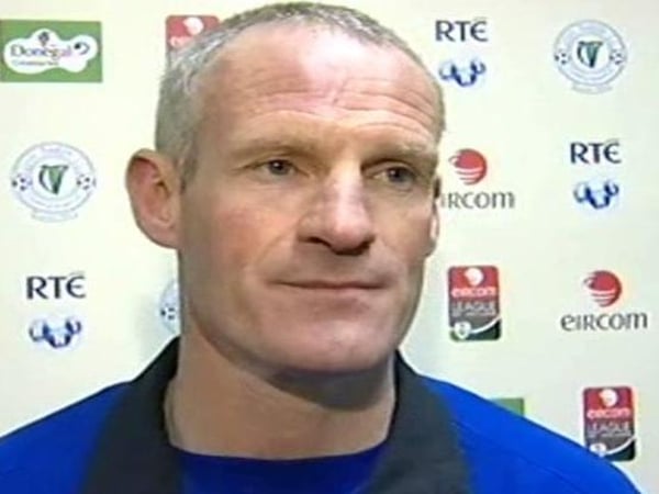 Finn Harps manager Paul Hegarty saw his side lose from the television gantry